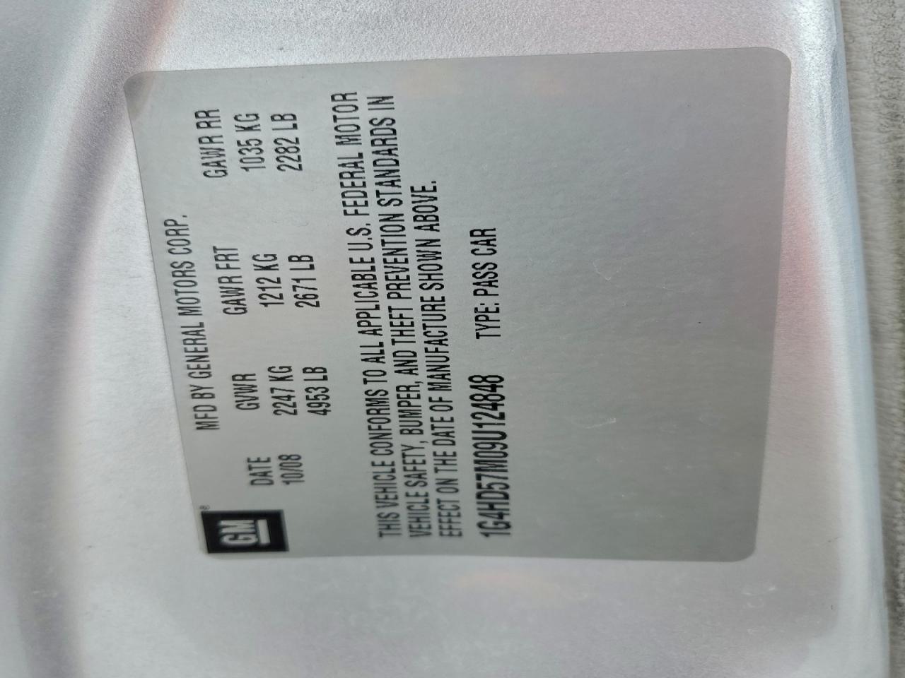 Buick Lucerne Cxl Image 8