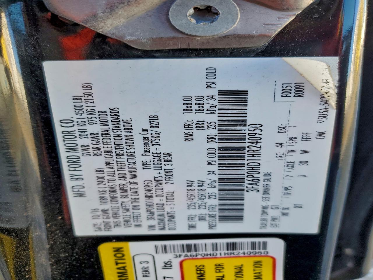 Ford Fusion Se Image 11