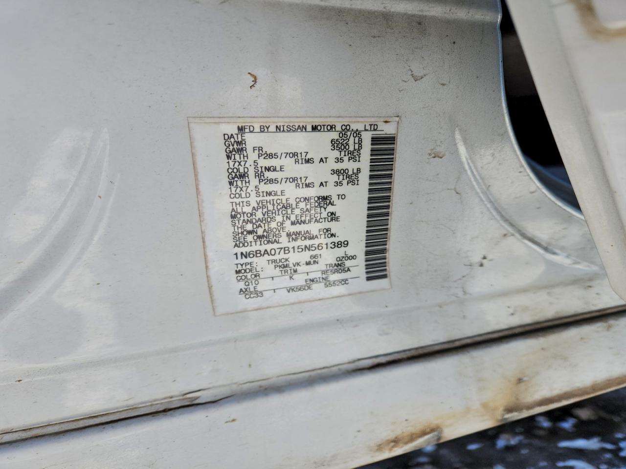 Nissan Titan Xe Image 2