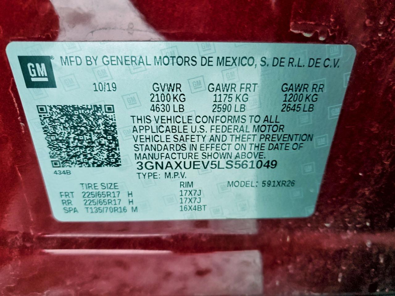 Chevrolet Equinox Lt Image 12